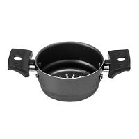 Mini Cuscuzeira Multiflon Antiaderente com Alça TPA Versátil - Cinza