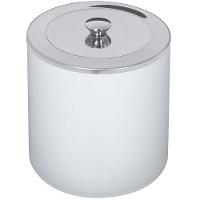 Lixeira Tramontina com Tampa Útil em Polipropileno e Inox Branca - 5 L - 1