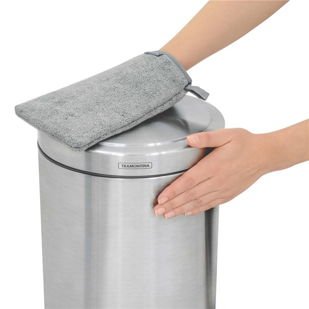 Lixeira Tramontina com Pedal Brasil Plus 94538/512 em Aço Inox – 12 L - 3