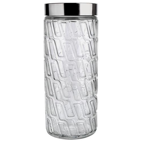 Pote Redondo Euro Home Mosaico em Vidro e Inox – 2 L