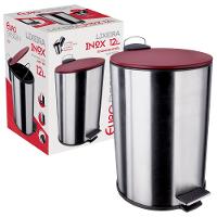 Lixeira Euro Home com Pedal LIX2256-VM em Inox e PP – 12 L - 5