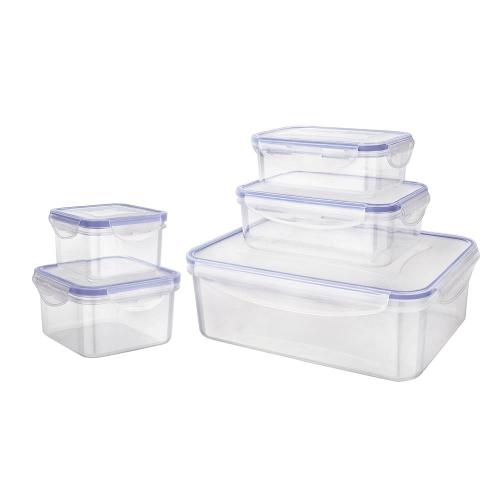 Conjunto de Potes Herméticos Euro Home PLA3604-AZ em Plástico – 5 Peças