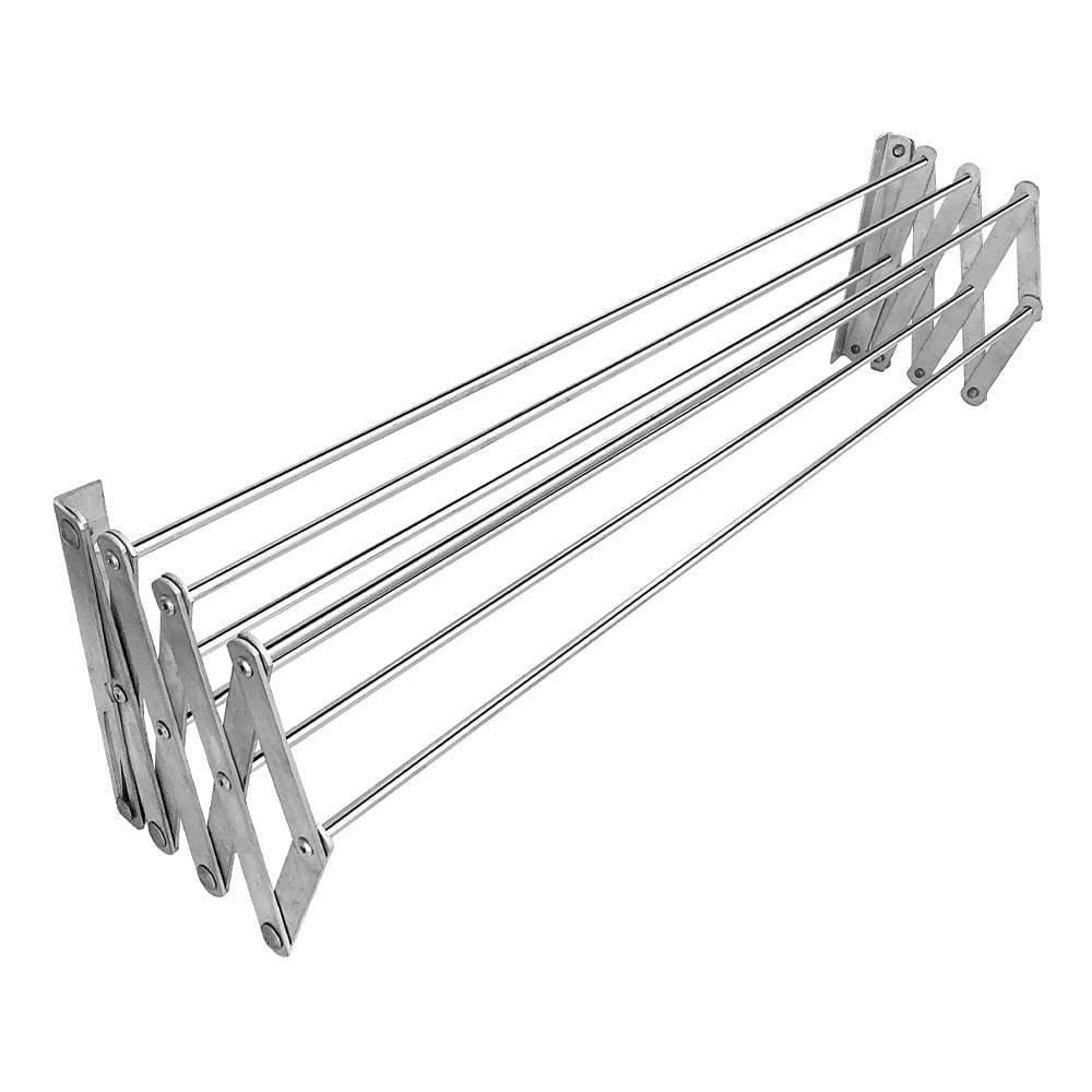 Varal de Parede Sanfona Utimil em Alumínio 80 cm - 2