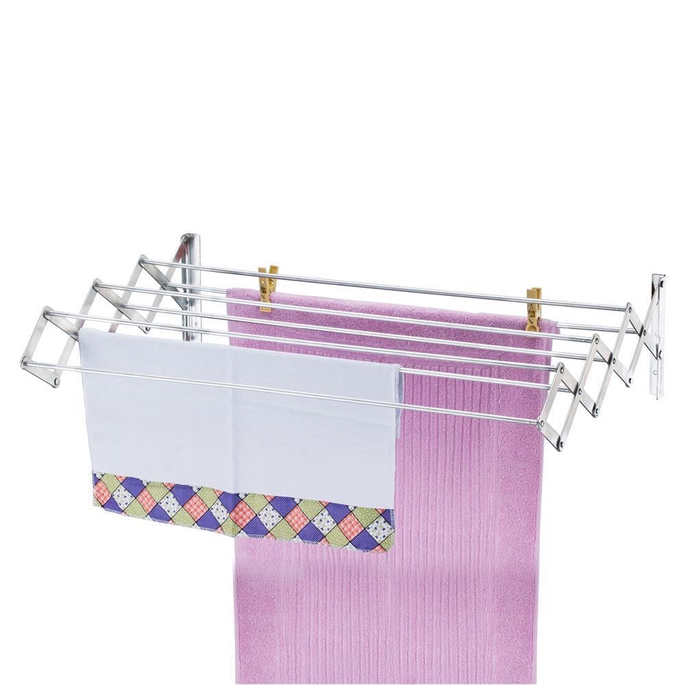 Varal de Parede Sanfona Utimil em Alumínio 100 cm - 1