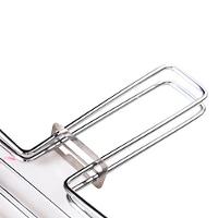 Grelha Dupla para Peixe Utimil Grande em Aço Cromado - 3