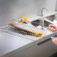 Grelha Dupla para Peixe Utimil Pequena em Aço Cromado - 3