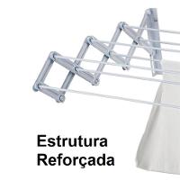 Varal de Parede Sanfonado Utimil Aço Carbono 60 cm - 2