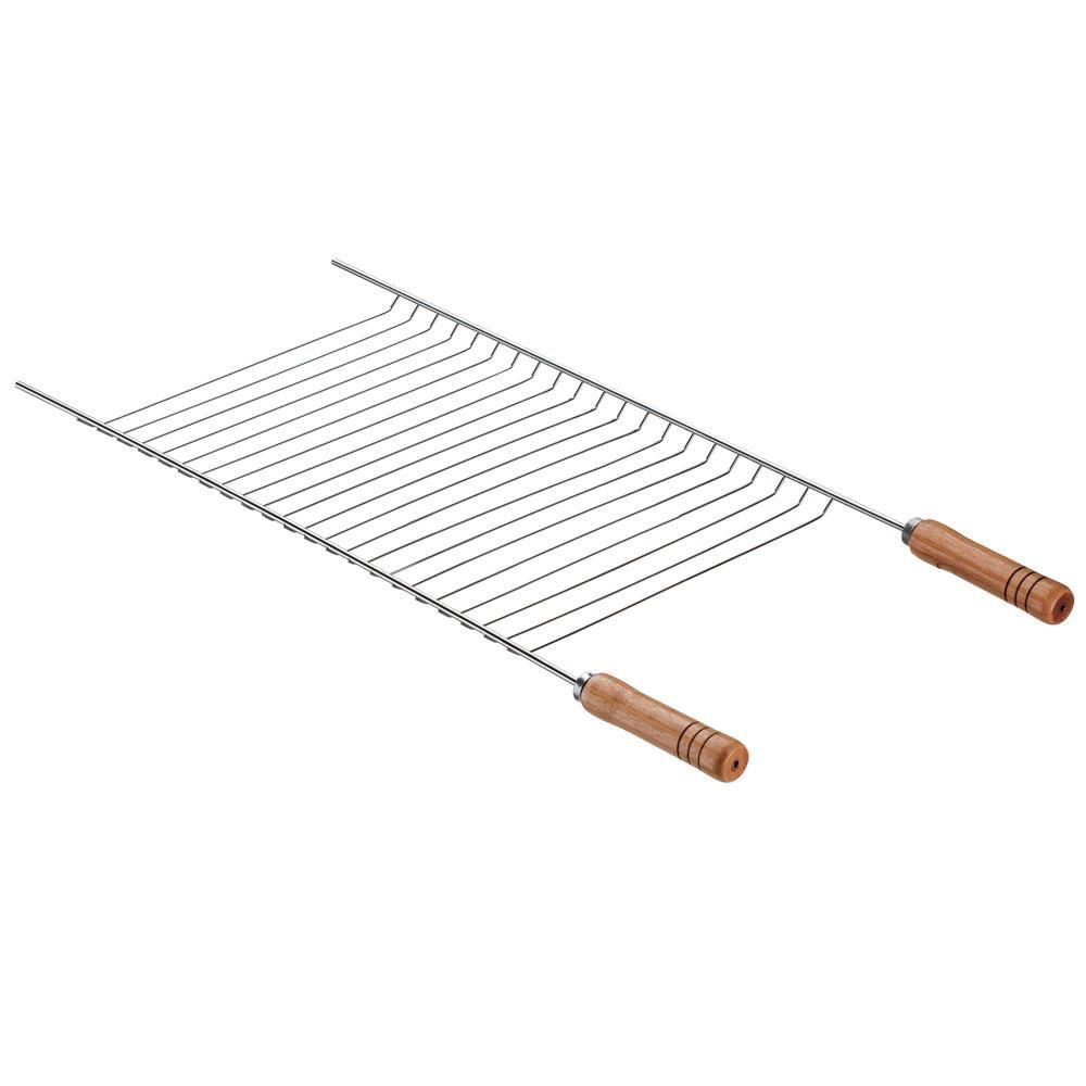 Grelha Simples para Carne Utimil Grande em Aço Cromado - 1