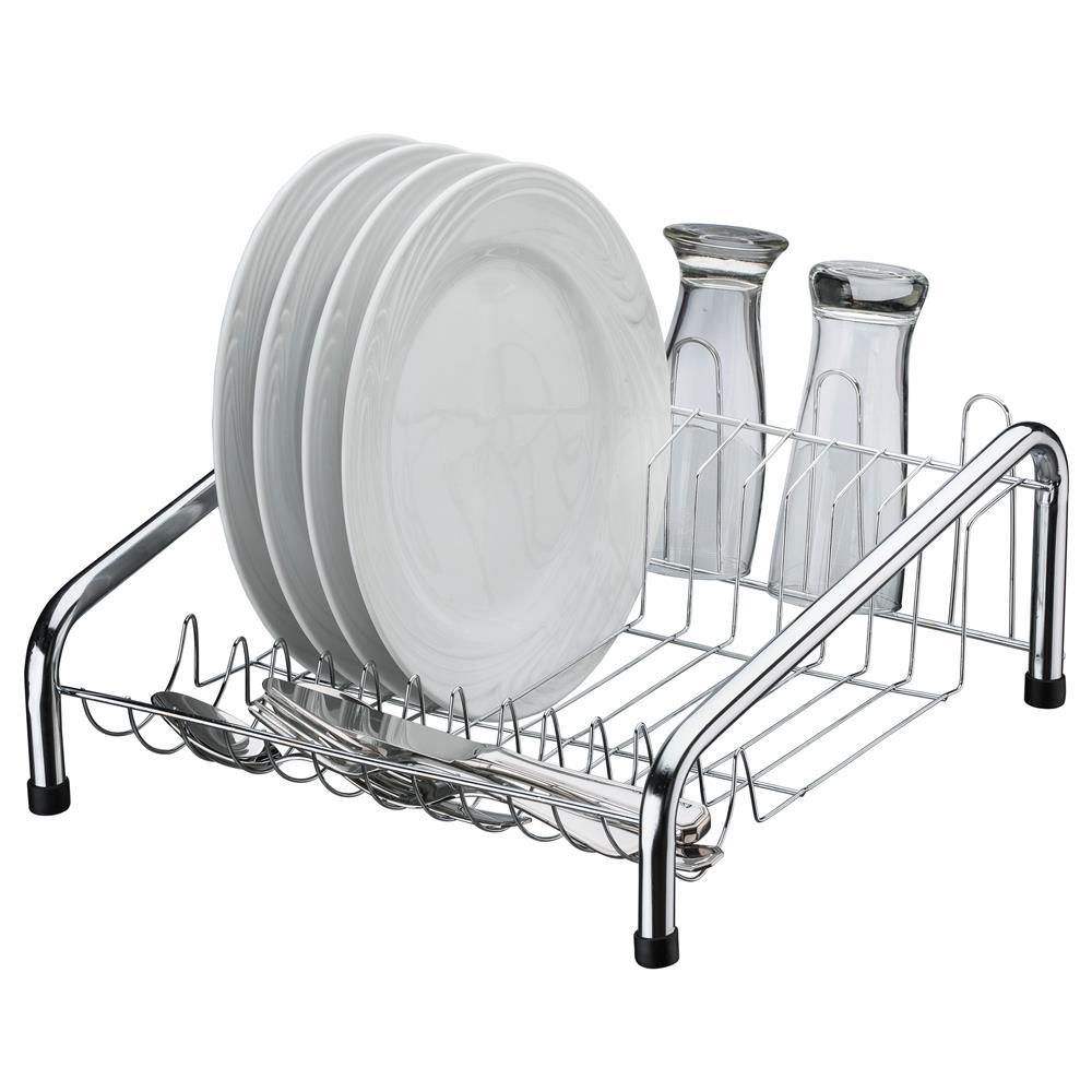 Escorredor de Louças para 12 Pratos Utimil em Aço Cromado - 1