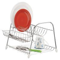 Escorredor de Louças para 10 Pratos Utimil em Aço Cromado - 1