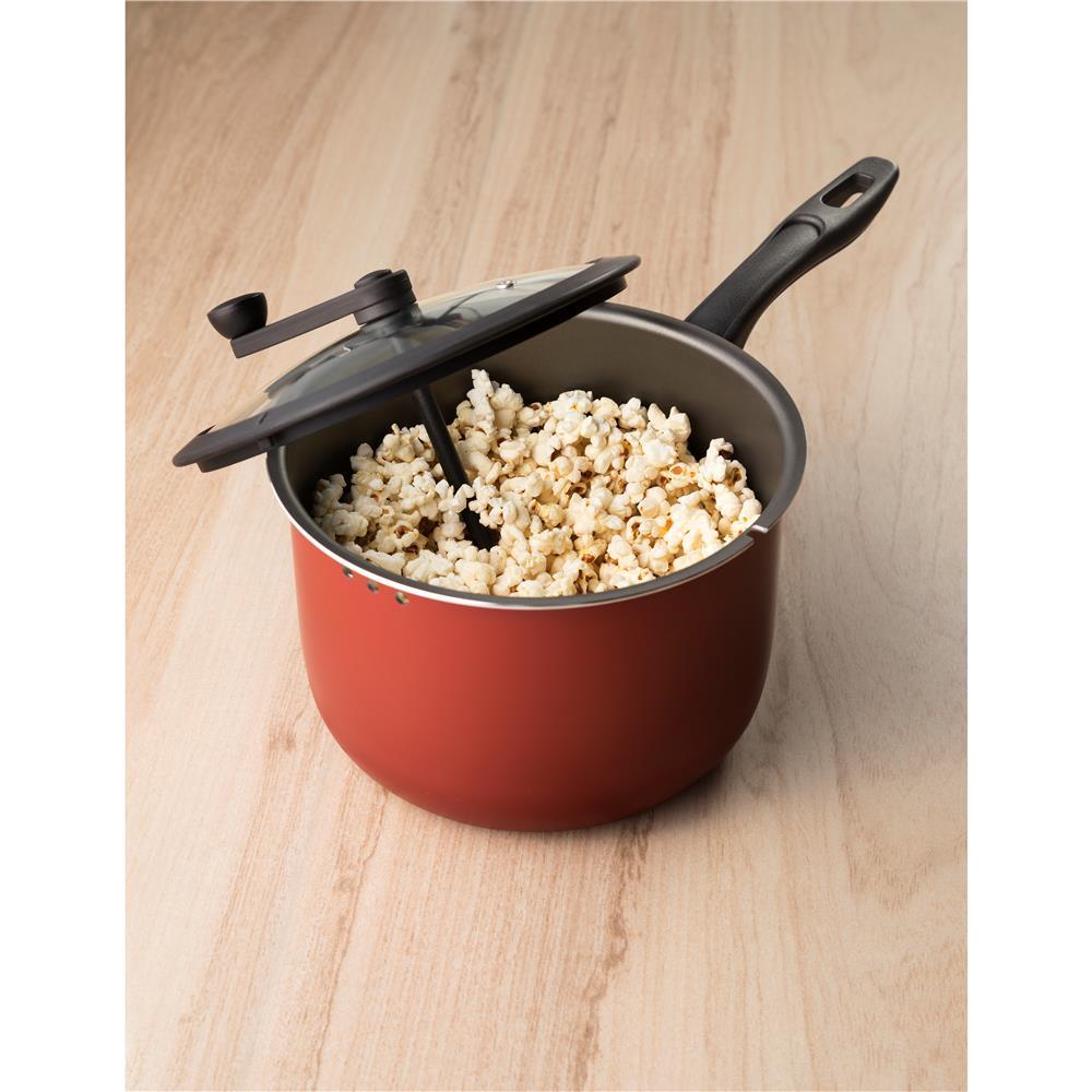 Pipoqueira Brinox Pic Poc com Revestimento Interno Antiaderente Pro-Flon Cereja – 20 cm - 2