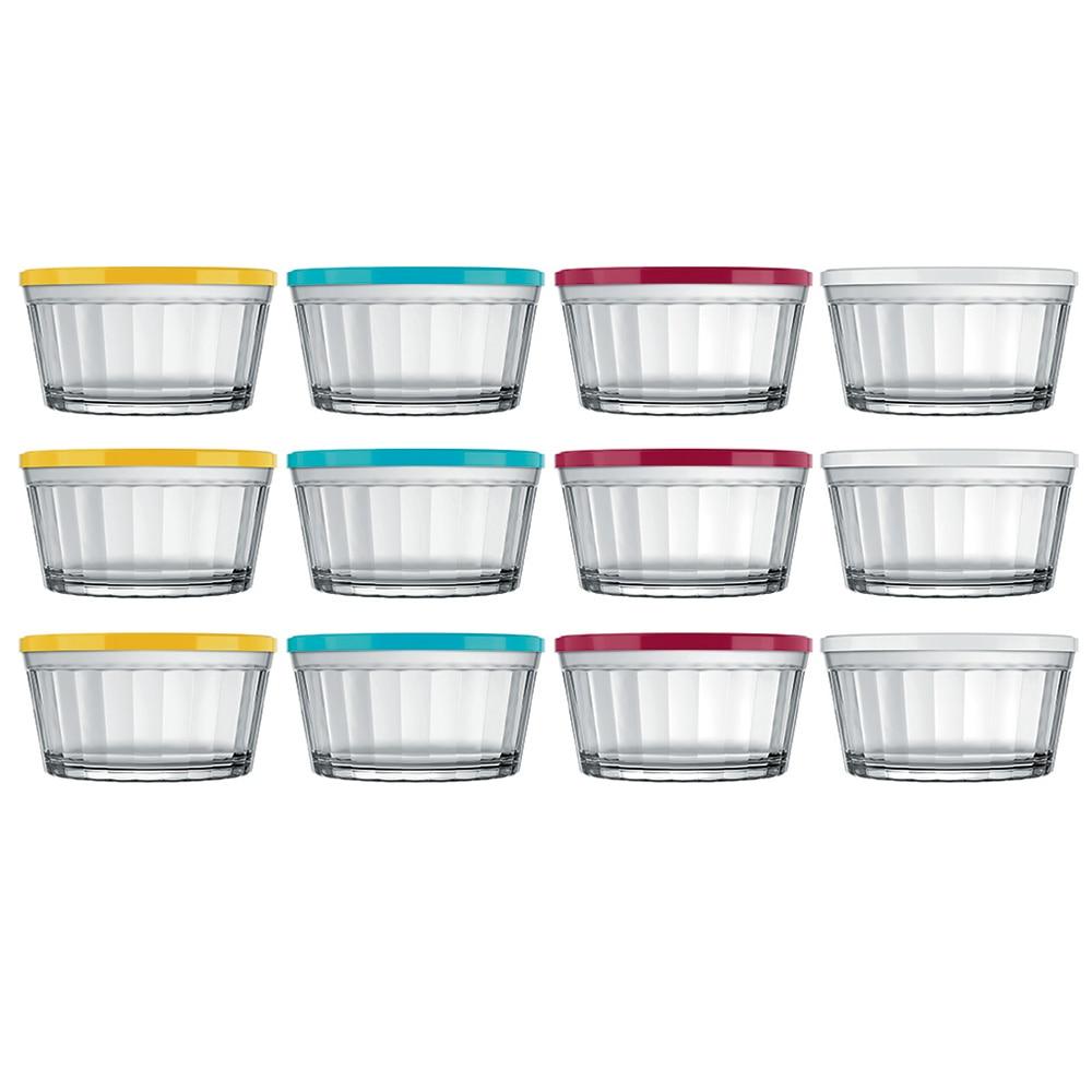 Conjunto de Tigelas Copo Americano em Vidro e Plástico 600 ml – 12 Peças - 1