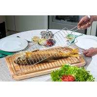 Conjunto de Grelhas para Peixe e Coraçãozinho Utimil em Aço Cromado – 2 Peças - 5