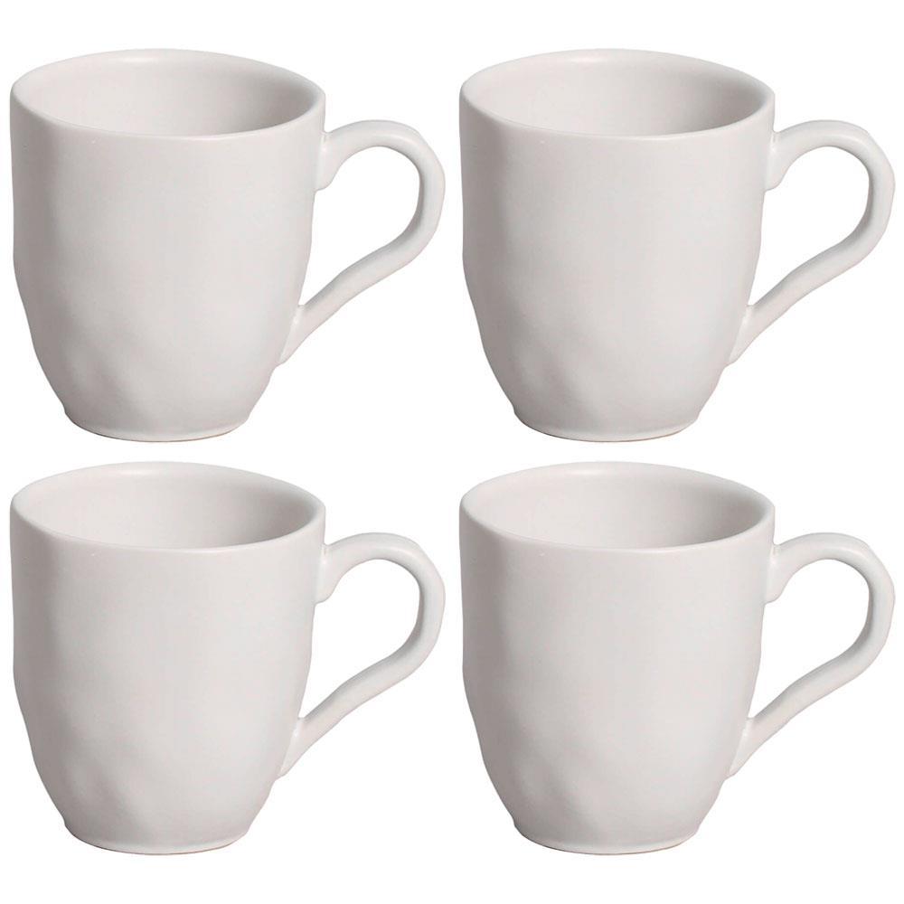 Conjunto de Canecas Porto Brasil Orgânico Vit em Stoneware Cinza 273 ml - 4 Peças - 1