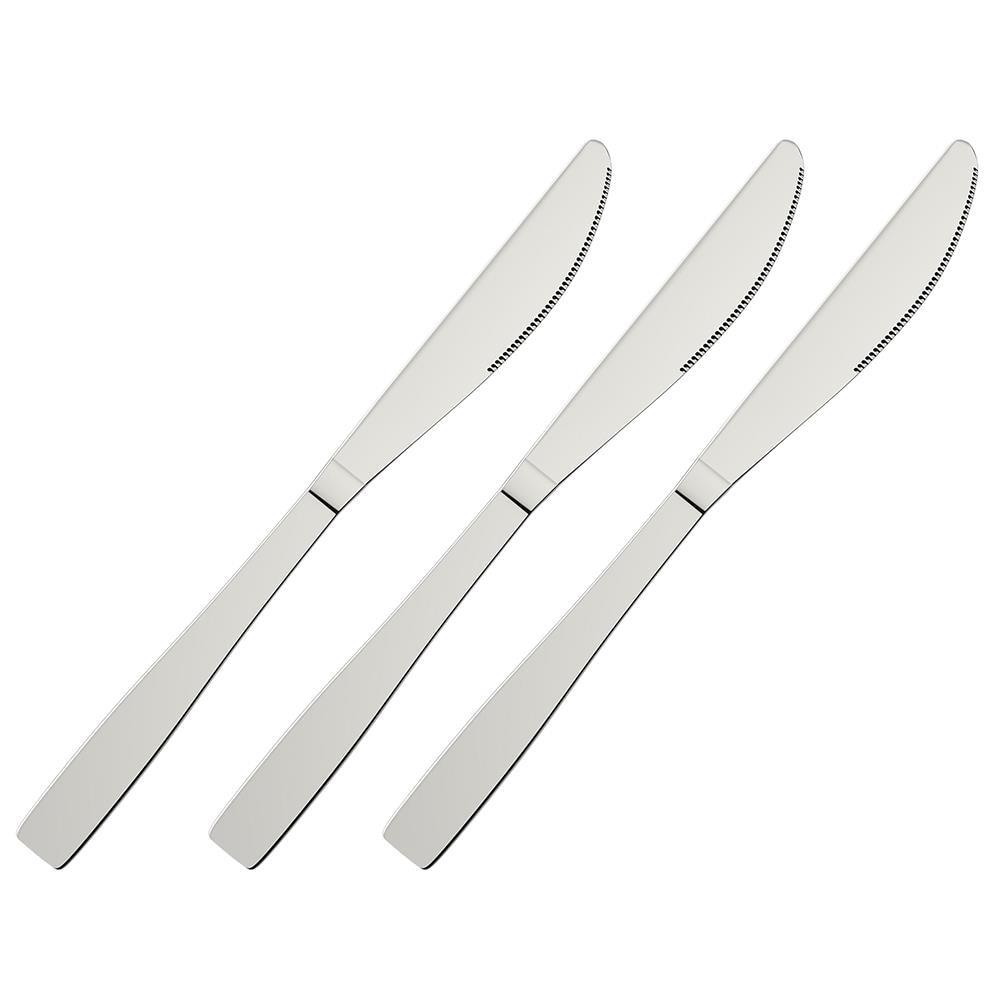 Conjunto de Facas para Sobremesa Euro Home Lisas Inox - 3 Peças - 1