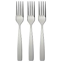 Conjunto de Garfos para Sobremesa Euro Home Lisos Inox - 3 Peças - 1