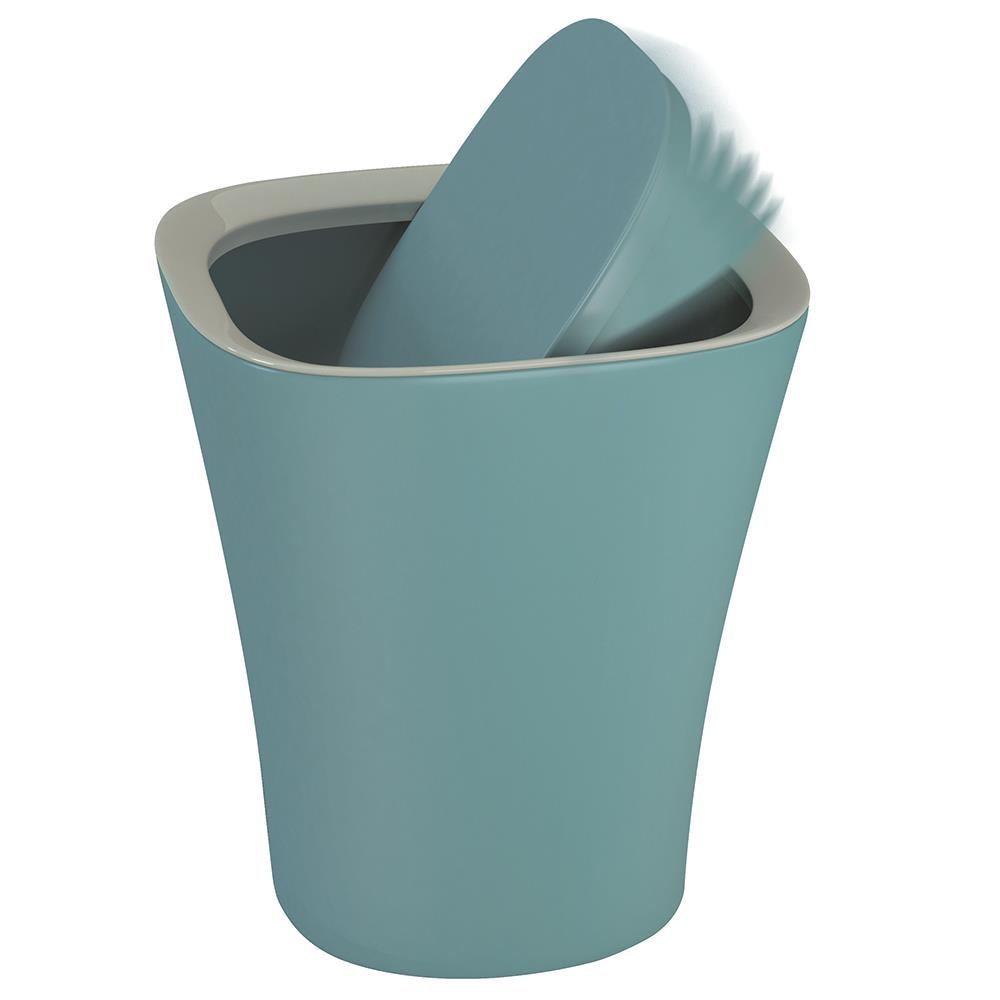 Lixeira Basculante Euro Home Smart Polipropileno 8,5L - Verde Esmeralda - 3