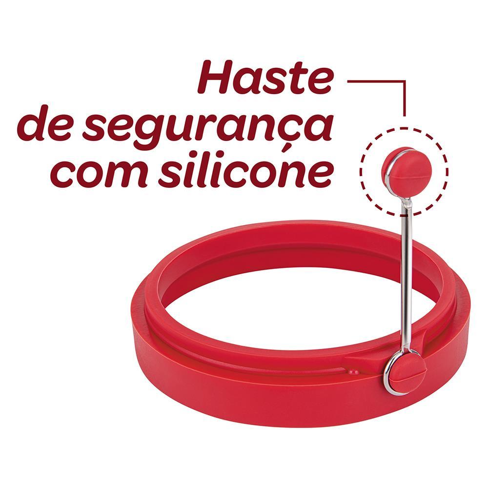 Anel Modelador para Fritar Ovos Euro Home em Silicone - Vermelho - 3