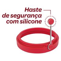 Anel Modelador para Fritar Ovos Euro Home em Silicone - Vermelho - 3