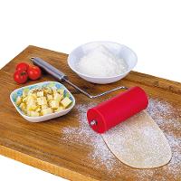 Rolo para Abrir Massa Pequeno Euro Home em Silicone - Vermelho - 2