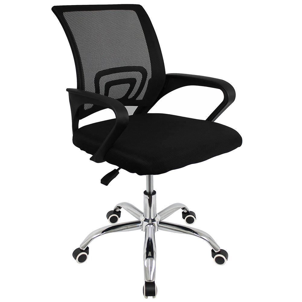 Cadeira de Escritório Giratória Conthey Diretor Arco com Regulagem de Altura, Apoio para os Braços e Mecanismo Relax - Preto - 2