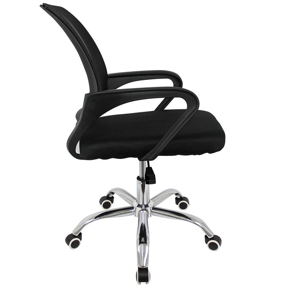 Cadeira de Escritório Giratória Conthey Diretor Arco com Regulagem de Altura, Apoio para os Braços e Mecanismo Relax - Preto - 3