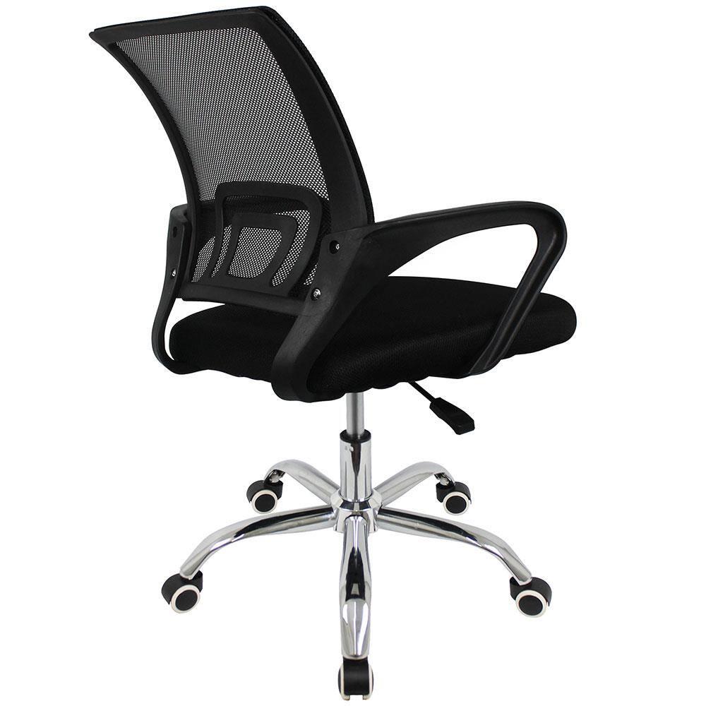 Cadeira de Escritório Giratória Conthey Diretor Arco com Regulagem de Altura, Apoio para os Braços e Mecanismo Relax - Preto - 4