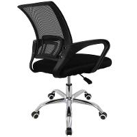 Cadeira de Escritório Giratória Conthey Diretor Arco com Regulagem de Altura, Apoio para os Braços e Mecanismo Relax - Preto