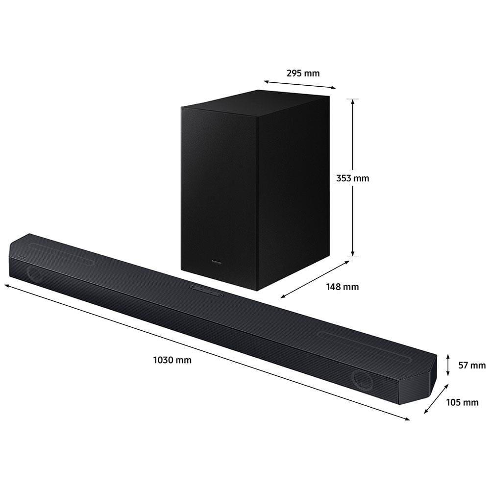 Soundbar Samsung HW-Q600C com 3.1.2 Canais, Bluetotth, Subwoofer Sem Fio e Dolby Atmos - 7