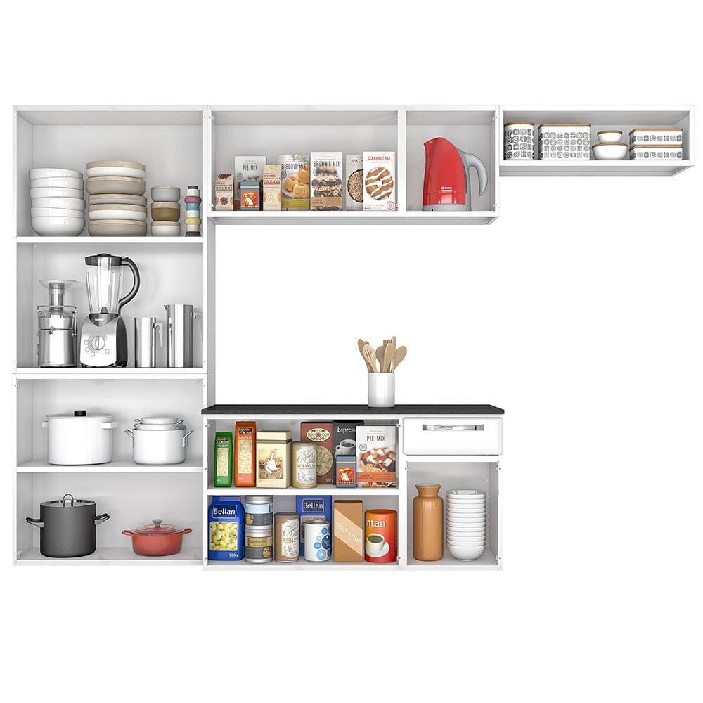 Cozinha Compacta Itatiaia Amanda Plus com 10 Portas, 1 Gaveta e 8 Prateleiras - 245cm de largura - 3