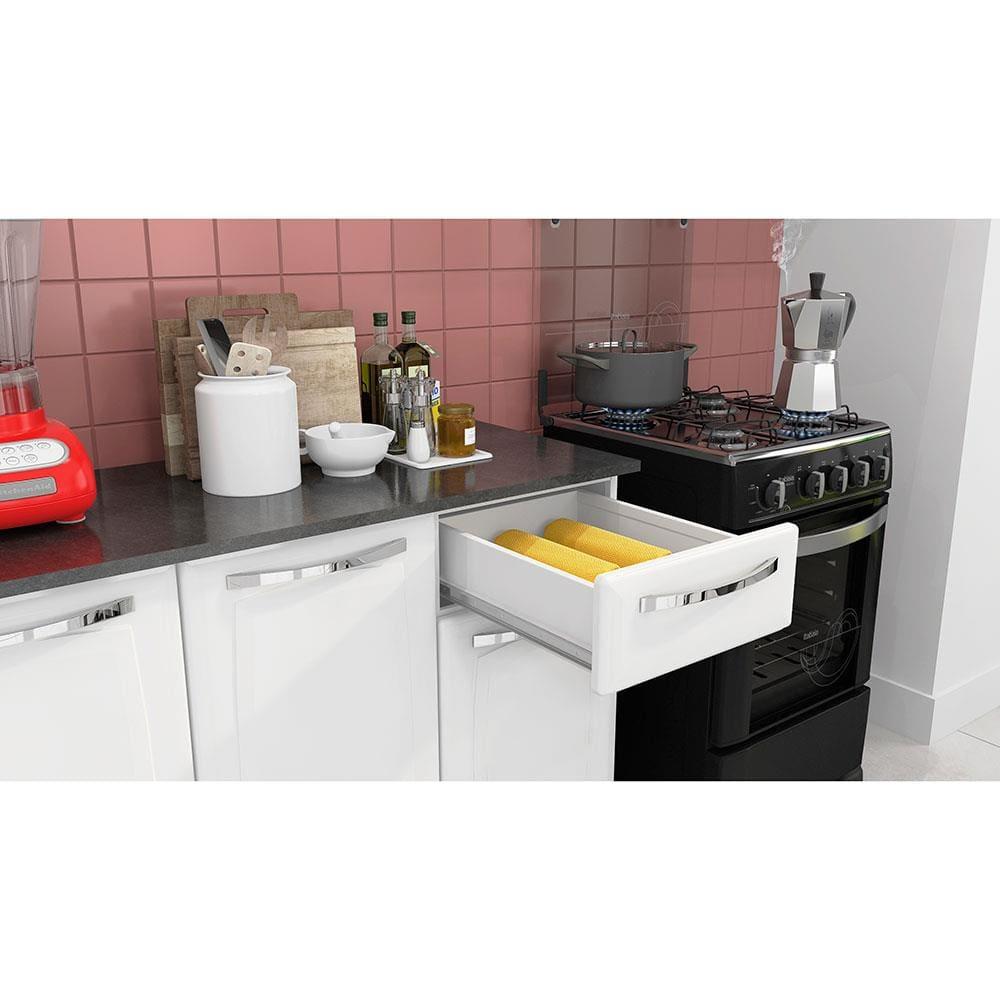 Cozinha Compacta Itatiaia Amanda Plus com 10 Portas, 1 Gaveta e 8 Prateleiras - 245cm de largura - 8