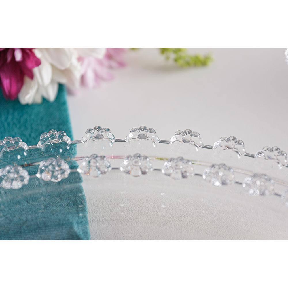 Sousplat de Cristal Wolff Mesa Daisy Transparente - 32 cm - 9