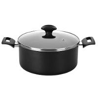 Caçarola Amora Multiflon com Antiaderente de Alumínio Preto Matte - 24cm - 1