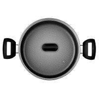 Caçarola Amora Multiflon com Antiaderente de Alumínio Preto Matte - 24cm - 3