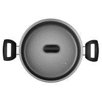 Caçarola Amora Multiflon com Antiaderente de Alumínio Preto Matte - 22cm - 5