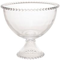 Saladeira com Pé Wolff Pearl em Cristal 1900ml - Transparente - 1