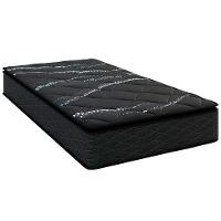 Colchão de Solteiro Umaflex New Itália Black com Molas Ensacadas, Revestimento em Jacquard e Pillow Top D26 25X88X188cm - Preto - 2