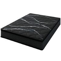 Colchão de Casal Umaflex New Itália Black com Molas Ensacadas, Revestimento em Jacquard e Pillow Top D26 25X138X188cm - Preto - 1