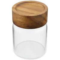 Porta Mantimento Dynasty em Vidro Borossilicato e Tampa em Madeira - 150ml - 1