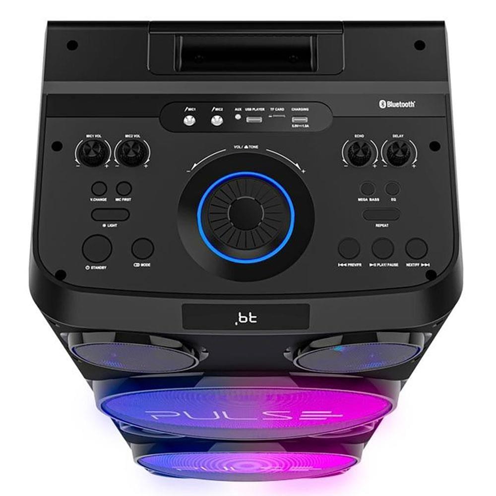 Torre de Som Pulse Double SP508 Bluetooth USB Iluminação LED 2300W - 3