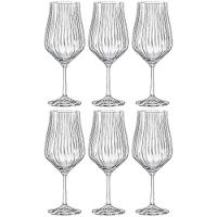 Conjunto de Taças para Água Bohemia Tulipa Optic em Cristal 550ml - 6 Peças - 1