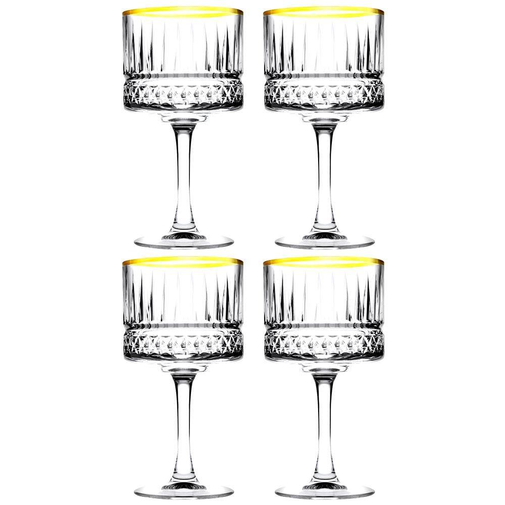 Conjunto de Taças para Coquetel Pasabahce Elysia Gold em Vidro 500ml - 4 Peças - 1