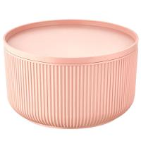 Travessa Redonda Dynasty Velout em Plástico com Tampa Rosa - 4L - 1