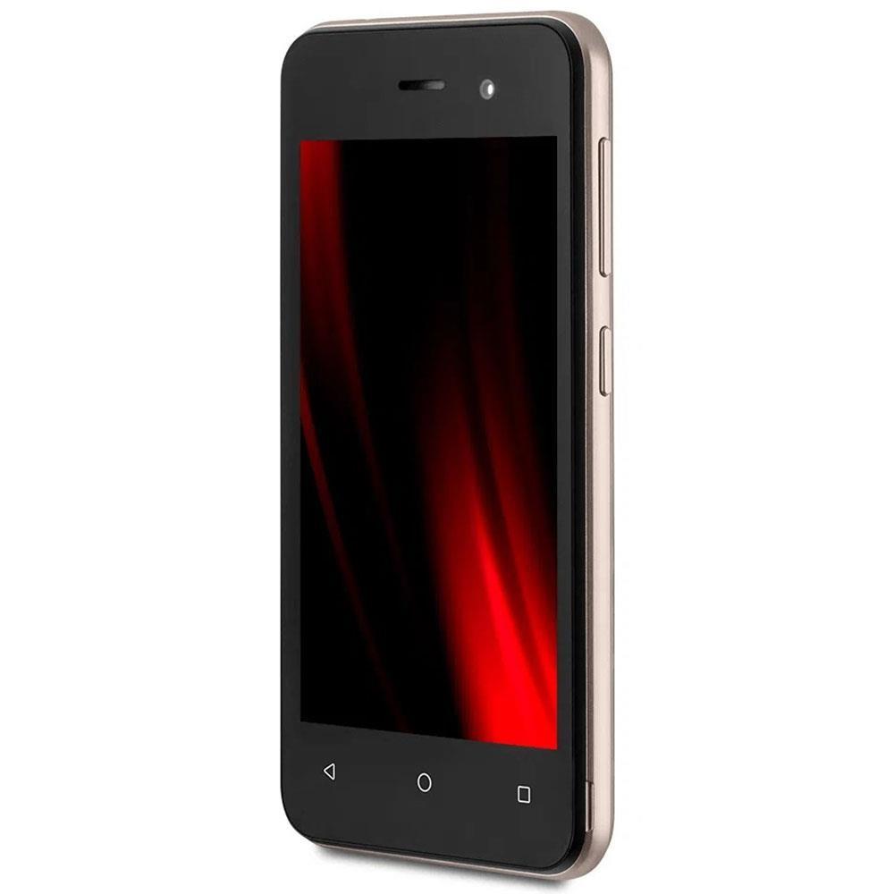 Smartphone Multilaser E 2 Lite P9147 Dourado com 32GB, 1GB de RAM, Tela 4”, Android 10, Dual Chip, Câmera 2MP, 3G, Bluetooth e Processador Quad core - 5