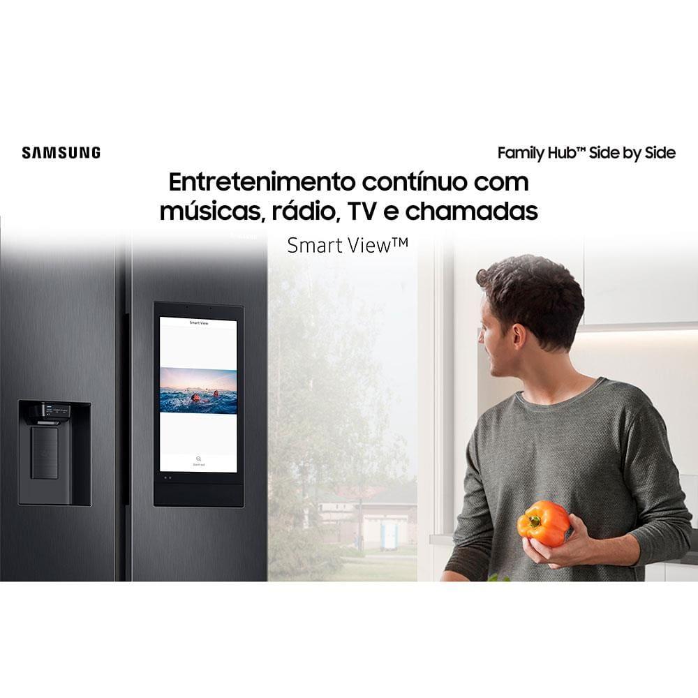 Geladeira Samsung Family Hub Side By Side RS58T5561B1 Digital Inverter Frost Free com Soundbar, Smart View, Bluetooth e Wi-Fi Black Inox Look – 585 L - 2