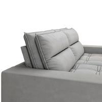 Sofá 4 Lugares Luizzi Colombo Retrátil e Reclinável, Revestido em Tecido Veludo Slim - 230cm largura - 6