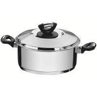 Caçarola Rasa Tramontina Solar Baquelite Inox - 24cm - 1