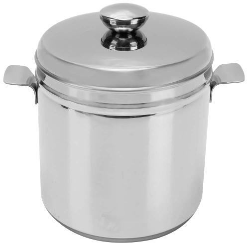 Balde Térmico para Gelo com Pinça Brinox Savoy em Aço Inox - 1,5 L