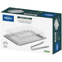 Conjunto para Frios Brinox Átina 1413/100 em Inox e Acrílico - 3 Peças - 3