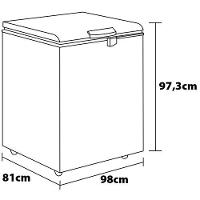 Freezer Horizontal Consul CHA31FB Pés com rodízio, 6 Níveis de temperatura e Degelo Manual - 309L - 8